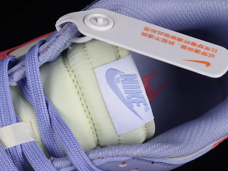 All categories Nk SB Dunk series Nk SB Dunk Low low-top sneakers N version Nk SB Dunk Low white, blue and pink color SB smashed backboard fashion casual sneakers DD1503-500